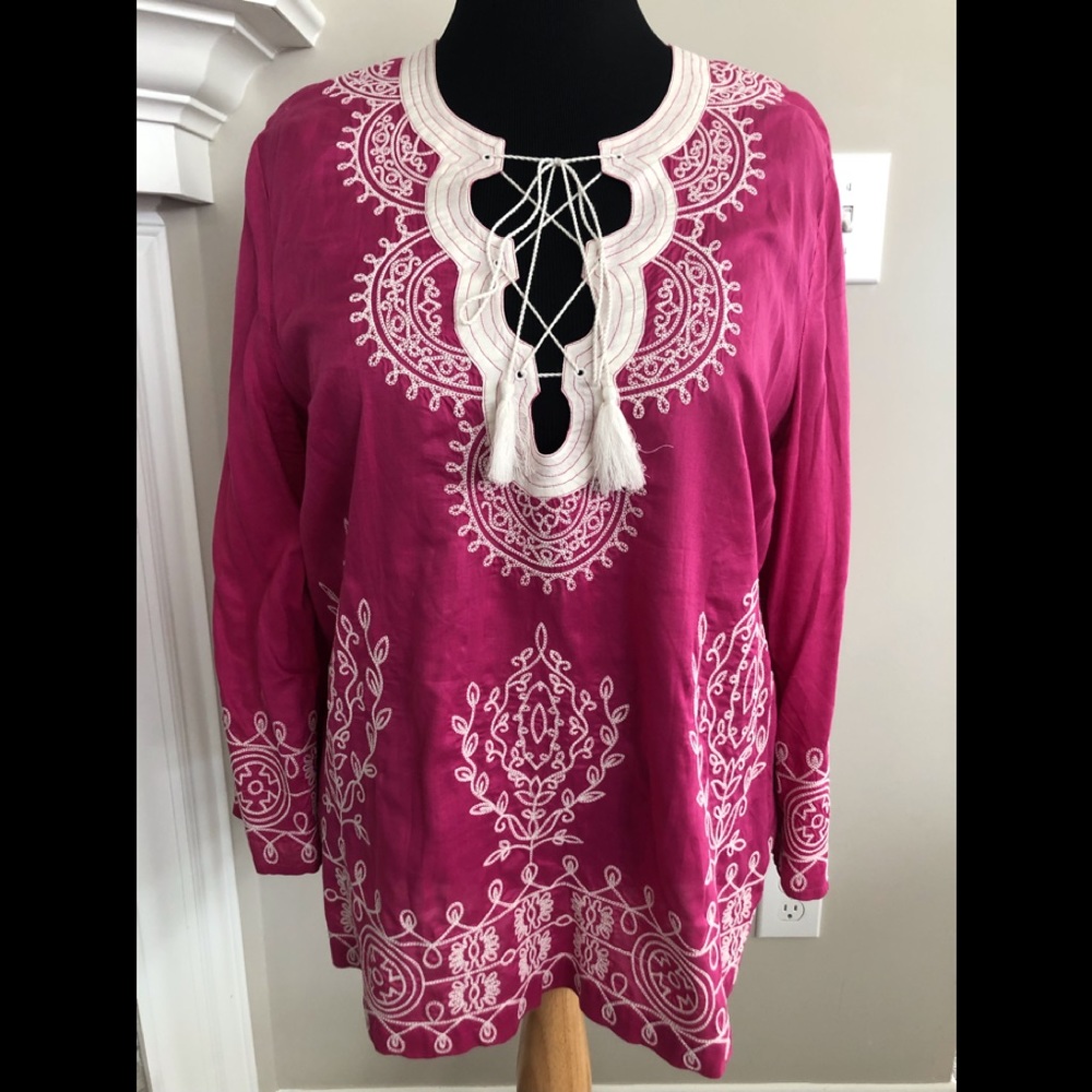 Charter Club Embroidered Top